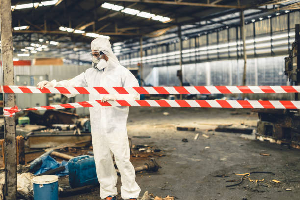 Professional Biohazard technician working in Hobe Sound, FL